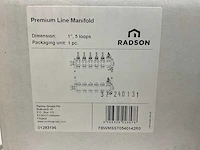 Radson premium rvs verdeler 5-groeps (4x) - afbeelding 3 van  3