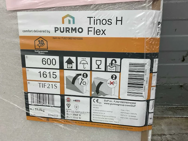 Radson tinos-h flex type 21s designradiator 1965w (2x) - afbeelding 6 van  8