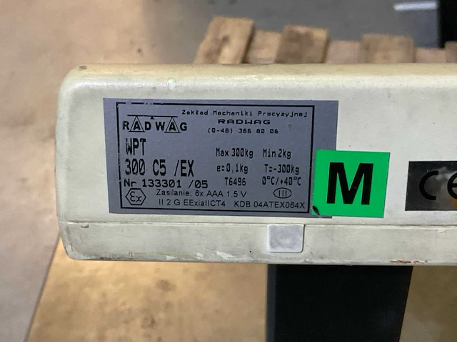 Radwag wpt 300 c5 weegschaal - afbeelding 4 van  4