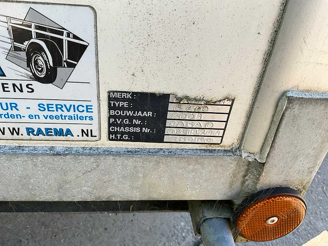 Raema g200 aanhangwagen - afbeelding 5 van  7