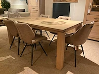 Raethuys eiken eetkamertafel - afbeelding 1 van  8