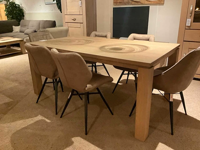 Raethuys eiken eetkamertafel - afbeelding 2 van  8