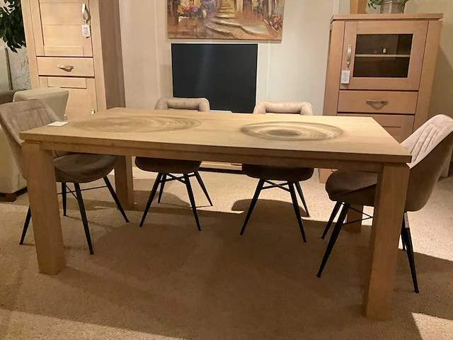 Raethuys eiken eetkamertafel - afbeelding 4 van  8