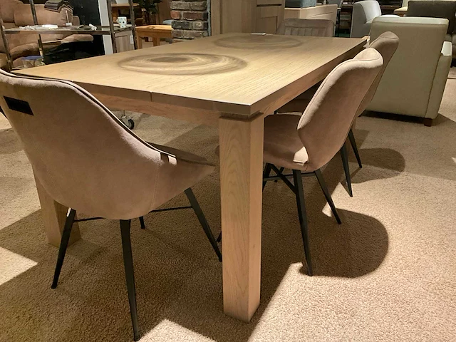 Raethuys eiken eetkamertafel - afbeelding 7 van  8
