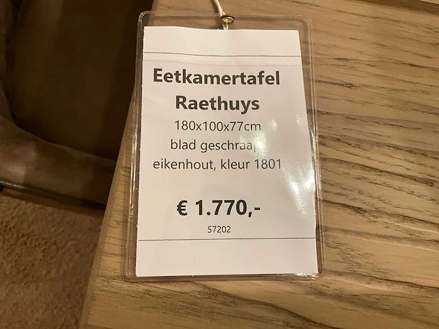 Raethuys eiken eetkamertafel - afbeelding 8 van  8