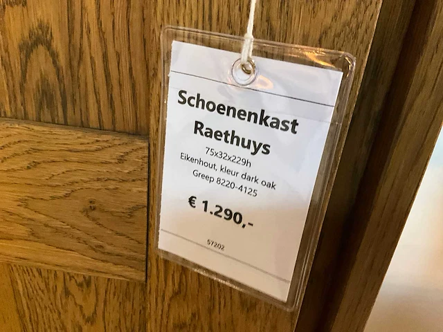 Raethuys eiken schoenenkast - afbeelding 7 van  7