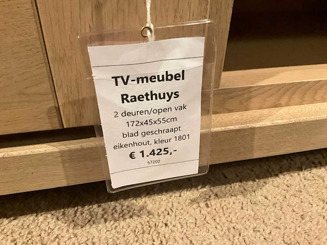Raethuys eiken tv meubel - afbeelding 9 van  9