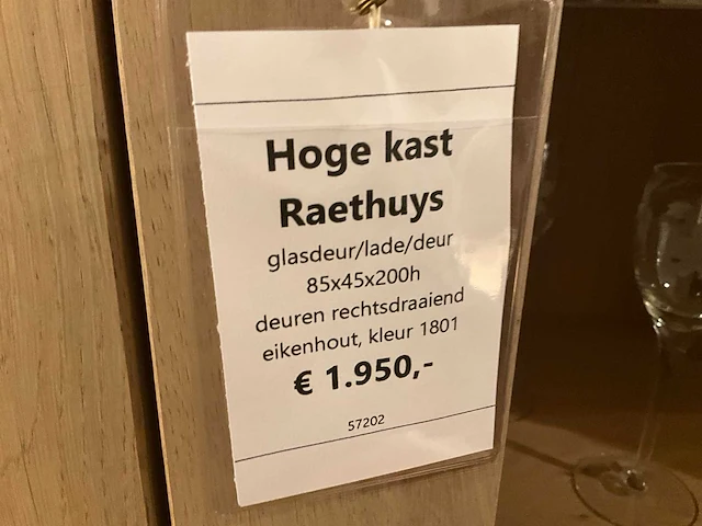 Raethuys hoger eiken opbergkast - afbeelding 9 van  9