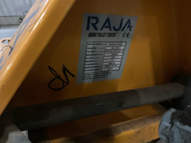 Raja hand hydraulische palletwagen - afbeelding 5 van  6