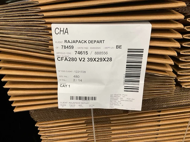 Raja kartonnen dozen (440x) - afbeelding 3 van  3