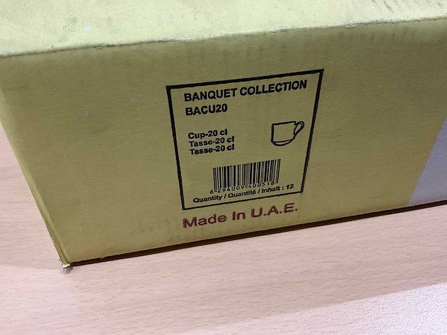 Rak banquet koffiekoppen (9x) - afbeelding 5 van  5