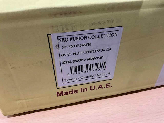 Rak banquet ovale borden (18x) - afbeelding 6 van  7