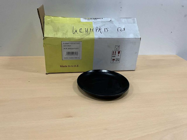 Rak karbon bordjes (12x) - afbeelding 2 van  5