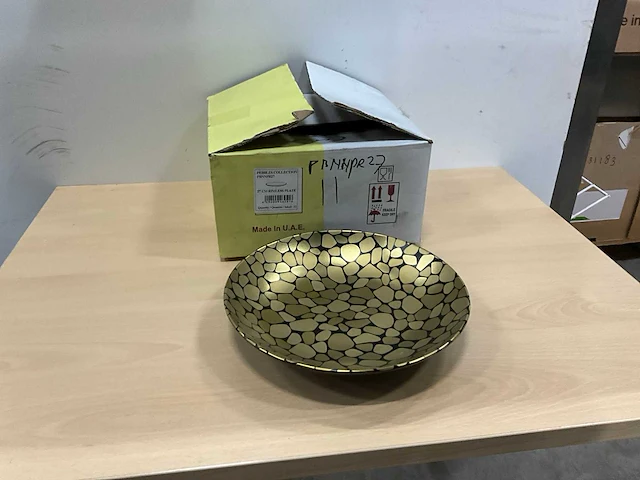 Rak pebbles design dinerborden (9x) - afbeelding 2 van  6