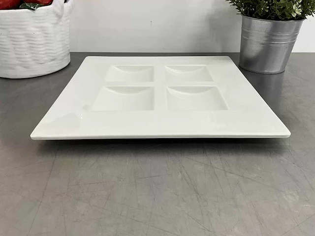 Rak porcelain - tarragon "design by vavro" - vierkant 4-vaksbord (30x30 cm) (14x) - afbeelding 4 van  6