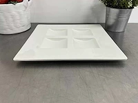 Rak porcelain - tarragon "design by vavro" - vierkant 4-vaksbord (30x30 cm) (14x) - afbeelding 4 van  6