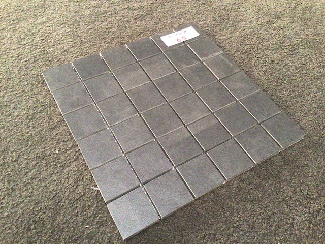 Rako extra black mat mozaïektegel 30x30 cm 21,85 m² - afbeelding 3 van  4
