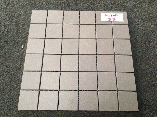 Rako extra brown grey mat mozaïektegel 30x30 cm 20,51 m² - afbeelding 2 van  4
