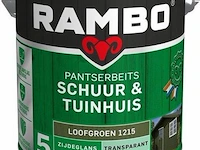 Rambo pantserbeits schuur & tuinhuis zijdeglans transparant - 2,5 liter loofgroen - afbeelding 1 van  1