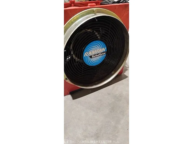 Ramfan turbo ventilator 1.2hp motor, efc 120 - afbeelding 5 van  5