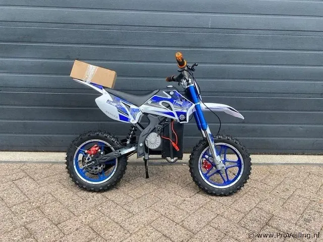 Ranger 350w elektrische mini crossmotor (blauw) - afbeelding 2 van  4