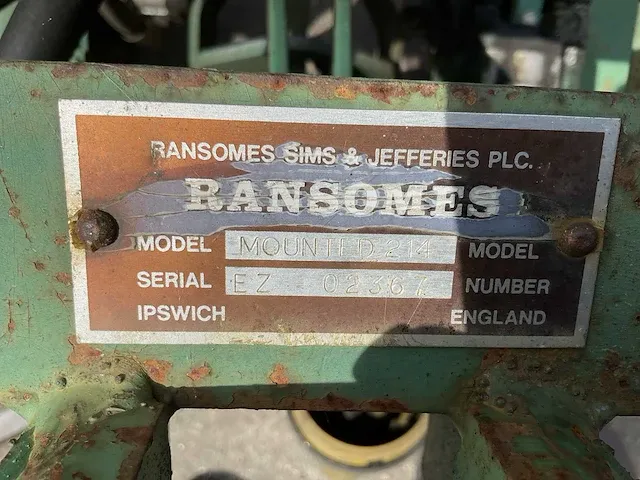 Ransomes mounted 214 pto kooimaaier - afbeelding 5 van  13