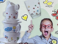 Raphaëllo porselein en glas stiften 5 kleuren - afbeelding 2 van  4