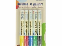 Raphaëllo porselein en glas stiften 5 kleuren - afbeelding 3 van  4