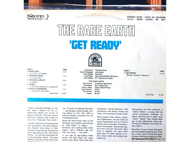 Rare earth. get ready - afbeelding 2 van  2