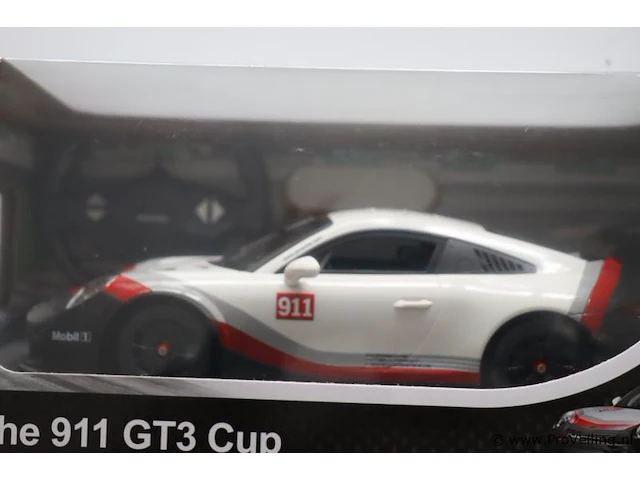 Rastar bestuurbare auto - porsche 911 gt3 cup - afbeelding 5 van  6