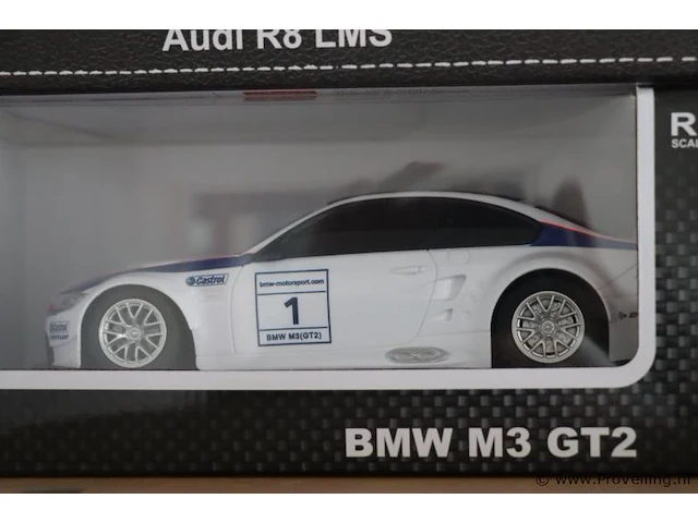 Rastar bestuurbare auto's - bmw m2 gt2 & audi r8 lms - 3 stuks - afbeelding 5 van  6