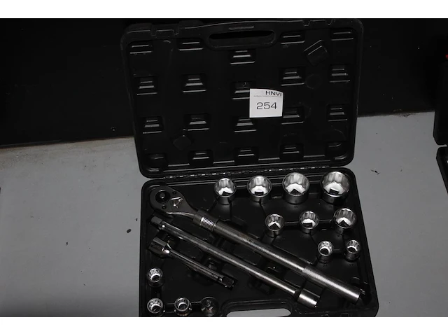 Ratelset f tools 19 - 50 mm in kunststof koffer. - afbeelding 1 van  2