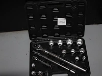 Ratelset f tools 19 - 50 mm in kunststof koffer. - afbeelding 1 van  2