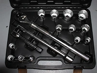 Ratelset f tools 19 - 50 mm in kunststof koffer. - afbeelding 2 van  2