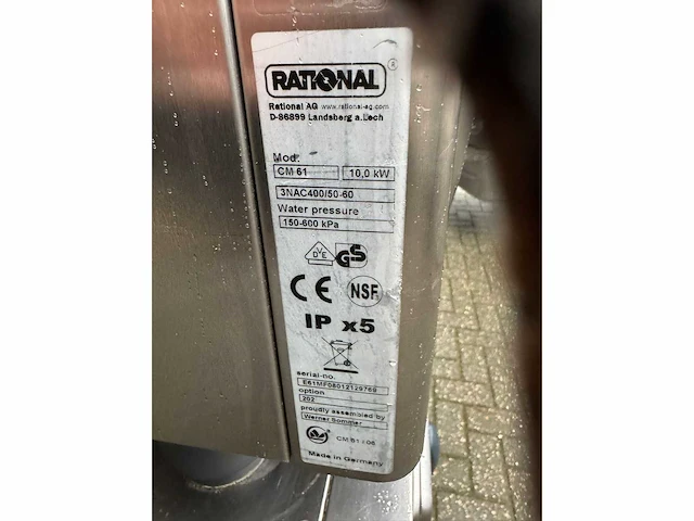 Rational - cm combi master - combisteamer - afbeelding 3 van  3