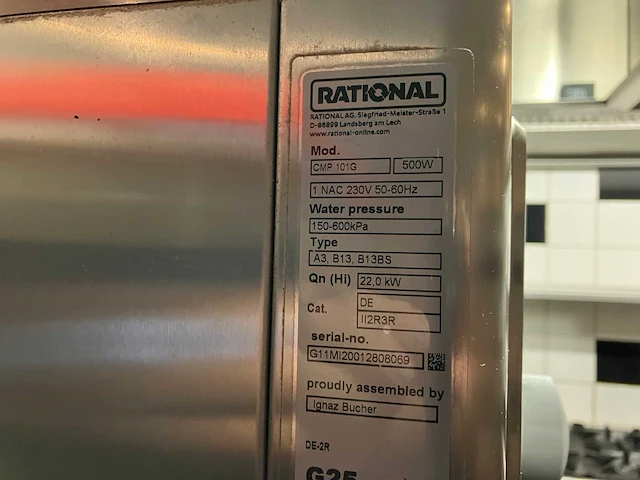 Rational - cmp 101g combimaster plus - combisteamer - afbeelding 4 van  4