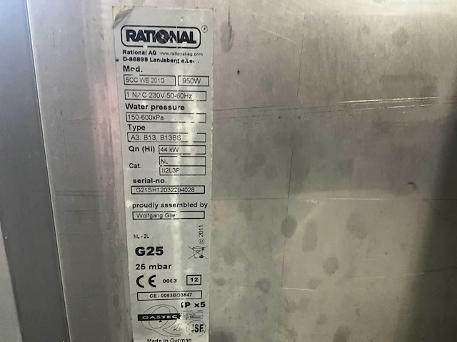 Rational 201 gas combisteamer - afbeelding 6 van  14