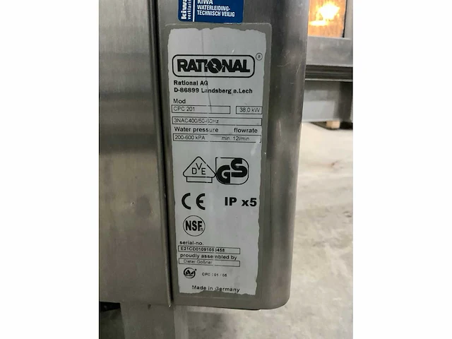 Rational cpc 201 combisteamer - afbeelding 7 van  15