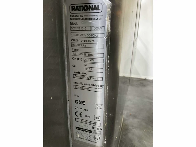 Rational scc we 101g combisteamer - afbeelding 7 van  7
