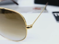 Ray-ban zonnebril aviator large metal gradient brown - afbeelding 3 van  8