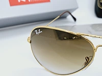 Ray-ban zonnebril aviator large metal gradient brown - afbeelding 4 van  8