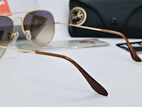 Ray-ban zonnebril aviator large metal gradient brown - afbeelding 6 van  8