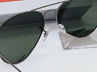 Ray-ban zonnebril aviator large metal gunmetal green - afbeelding 6 van  8