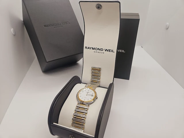 Raymond weil geneve horloge - full set - two tone dresswatch - afbeelding 2 van  15