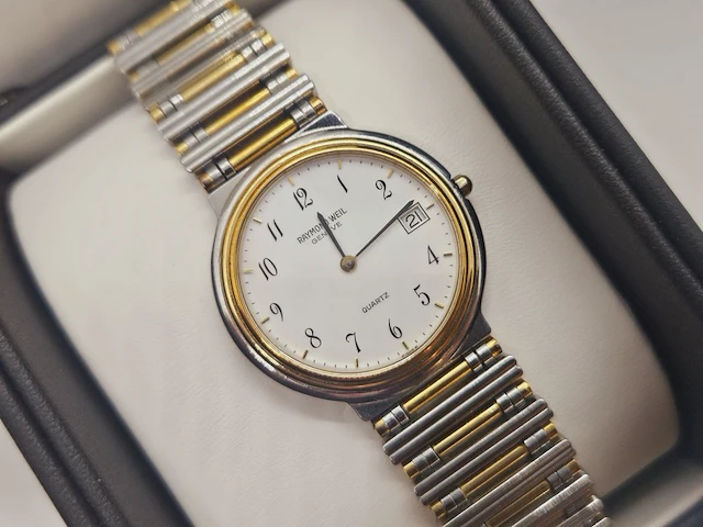 Raymond weil geneve horloge - full set - two tone dresswatch - afbeelding 1 van  15