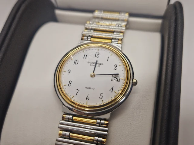 Raymond weil geneve horloge - full set - two tone dresswatch - afbeelding 8 van  15