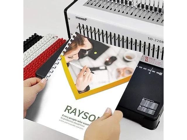 Rayson kam binding machine, 400 sheet heavy duty - afbeelding 6 van  6