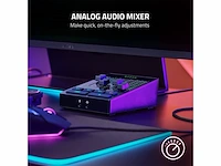 Razer audio mixer 4 kanaals analoog mengpaneel voor gaming & streaming 48v zwart - afbeelding 2 van  5