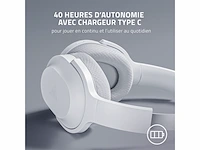 Razer barracuda draadloze multi-platform headset voor gamen en mobiele apparaten wit - afbeelding 2 van  4