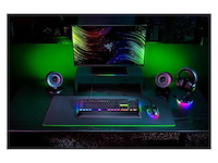 Razer black widow v4 mechanisch gaming toetsenbord met chroma rgb (mechanische green switches 6 speciale macrotoetsen doubleshot abs keycaps) qwerty zwart - afbeelding 3 van  4